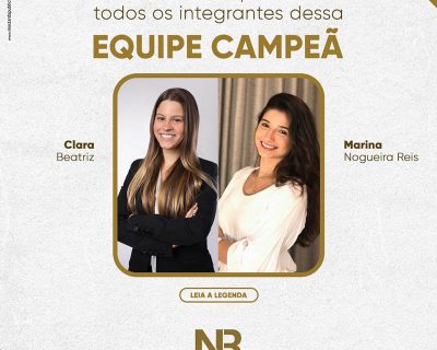 EQUIPE CAMPEÃ – II MOOT BRASILEIRO DE DIREITO TRIBUTÁRIO – Clara Beatriz e Marina Nogueira Reis
