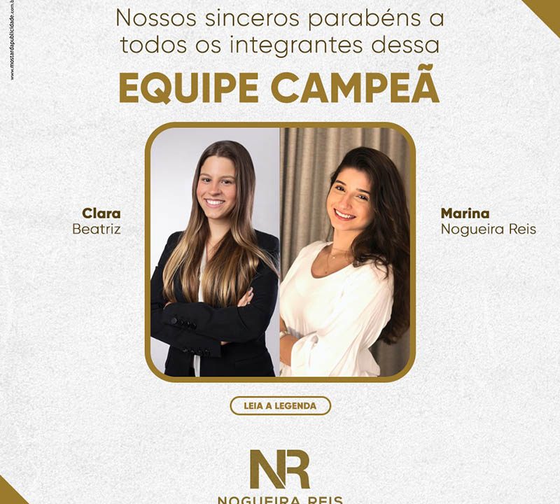 EQUIPE CAMPEÃ – II MOOT BRASILEIRO DE DIREITO TRIBUTÁRIO – Clara Beatriz e Marina Nogueira Reis